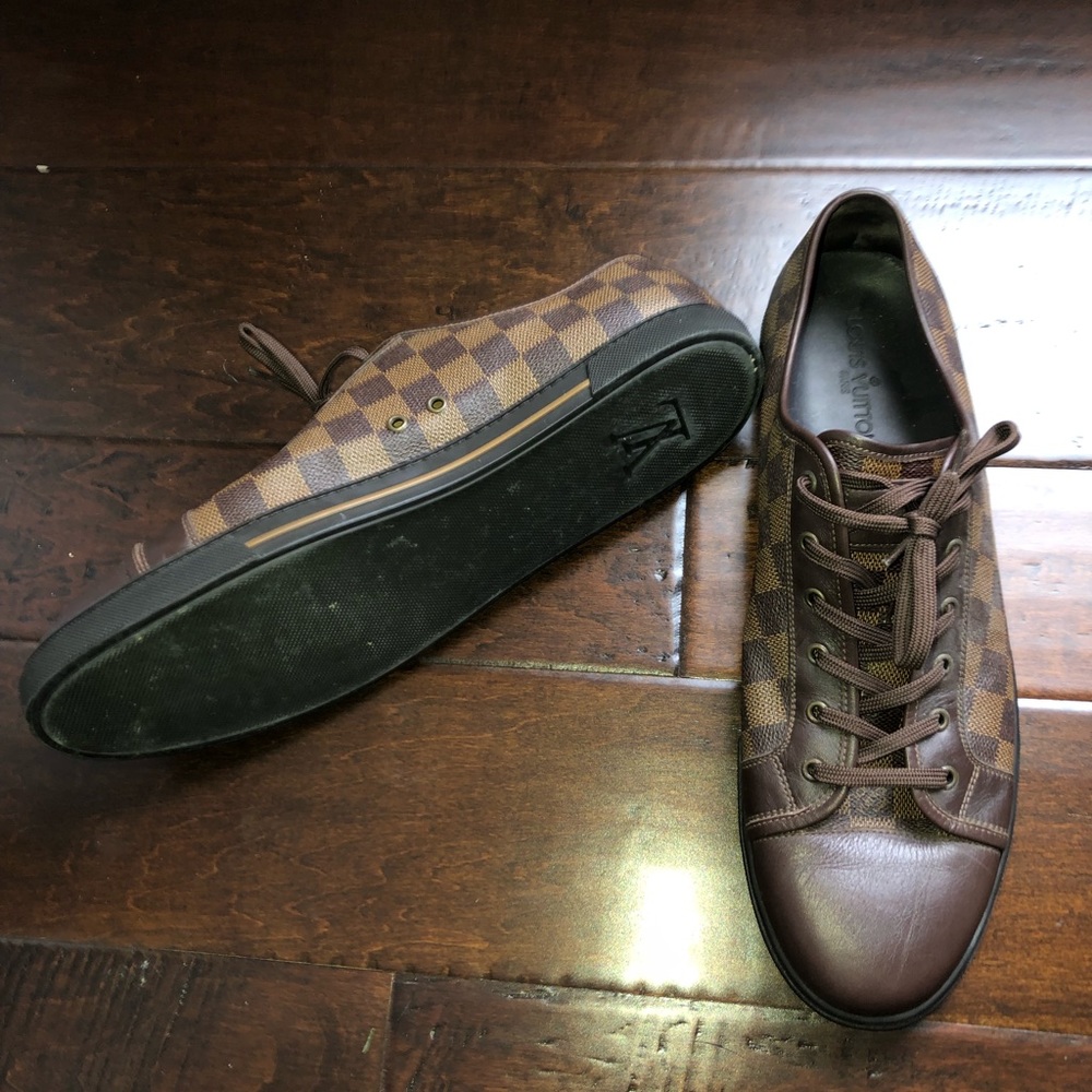 Louis Vuitton lace up sneaker size 12 US